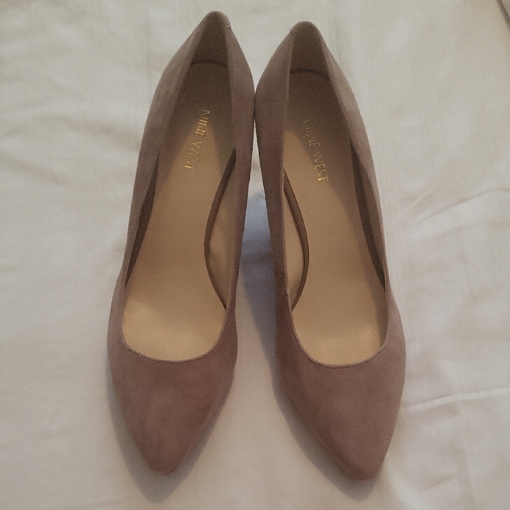 Nine West Women's Taupe Suede Heels